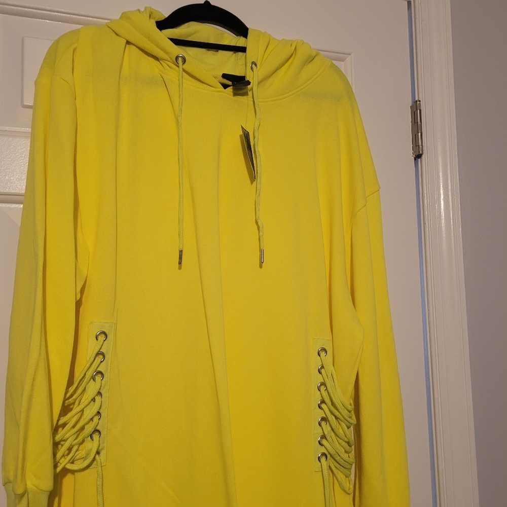 Neon Sweatshirt Dress